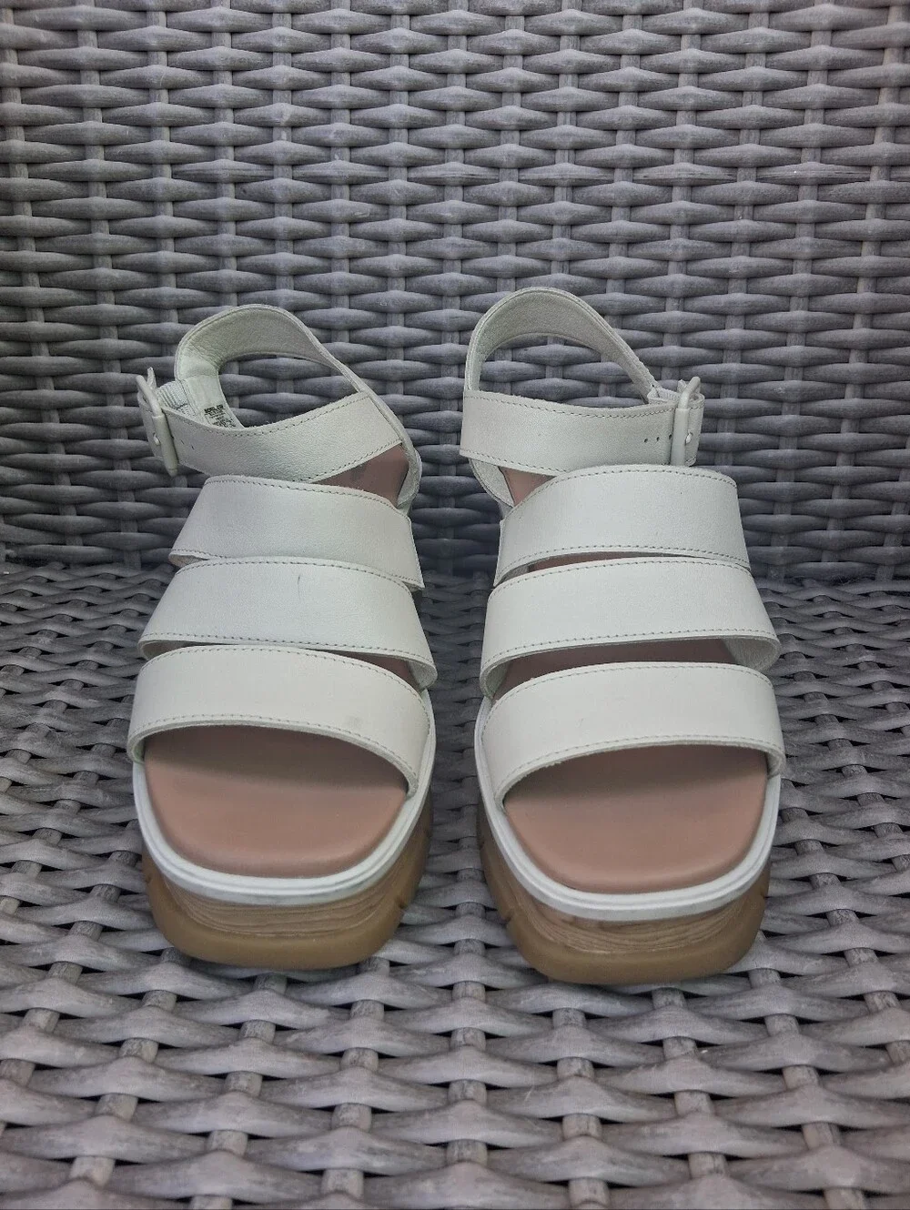 Sorel Cream Strappy Wedge Sandals - Comfort Platform